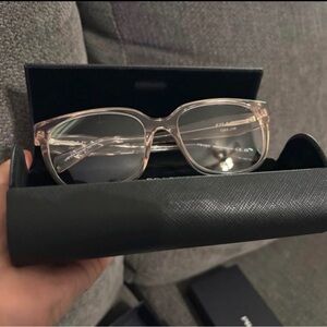 Prada Transparent Frame Glasses